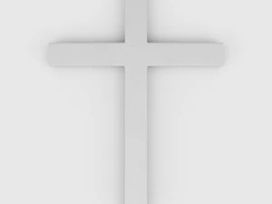 latin cross symbol 3D Model