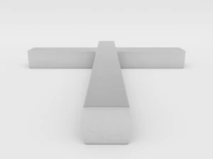 latin cross symbol 3D Model
