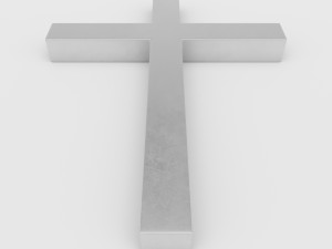 latin cross symbol Modello 3D