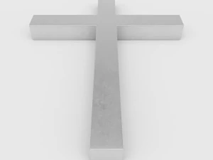 latin cross symbol 3D Model