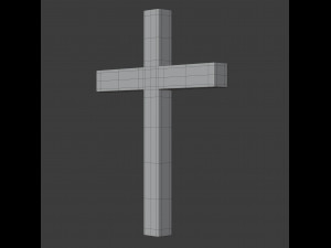 latin cross symbol Modello 3D