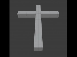 latin cross symbol Modello 3D
