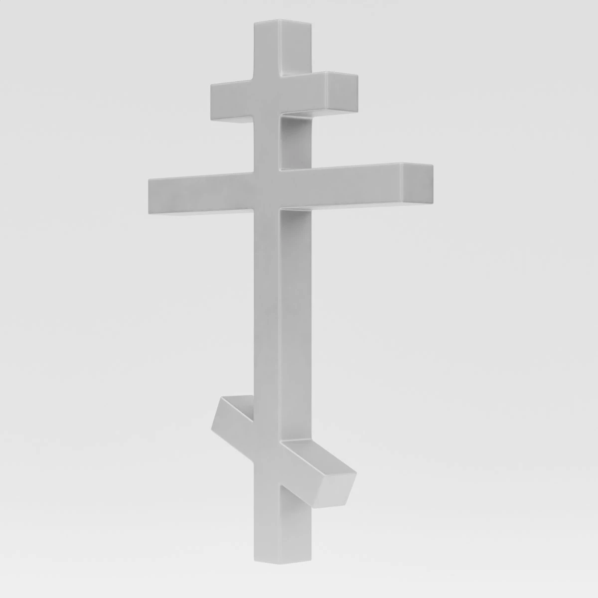 orthodox cross symbol 3D Model .c4d .max .obj .3ds .fbx .stl .blend