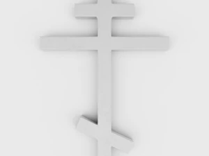 orthodox cross symbol 3D Model