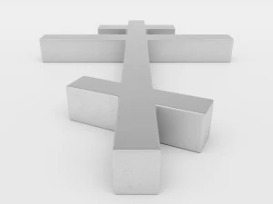 orthodox cross symbol 3D Model