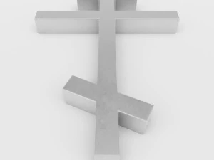 orthodox cross symbol 3D Model