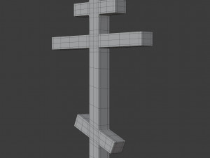 orthodox cross symbol Modèle 3D