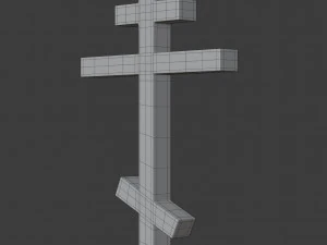 orthodox cross symbol 3D Model