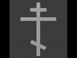orthodox cross symbol Modèle 3D