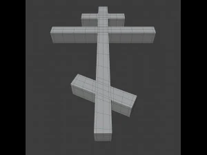 orthodox cross symbol 3D Model