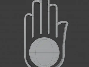 jainism symbol 3D Model