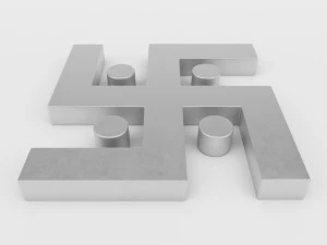 jainism symbol 2 3D Model