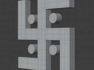 jainism symbol 2 3D Model