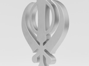 sikhism symbol Modèle 3D