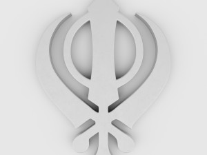 sikhism symbol Modelo 3D