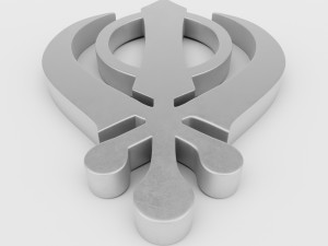 sikhism symbol Modelo 3D
