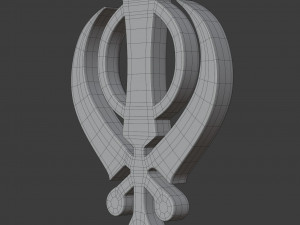 sikhism symbol Modelo 3D