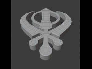 sikhism symbol Modelo 3D