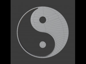 taoism symbol 3D 모델