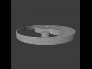taoism symbol 3D 모델