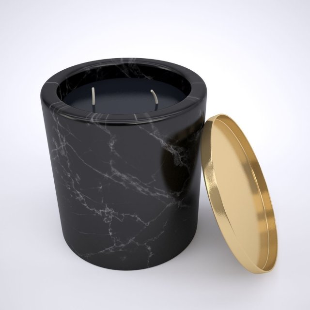 marble candle holder Modelo 3D .c4d .max .obj .3ds .fbx .stl .blend 