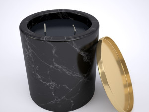 marble candle holder 3D Model