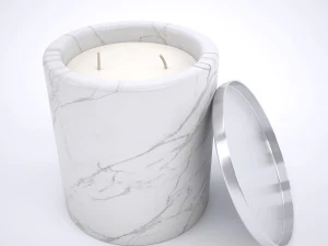 portacandele in marmo Modello 3D