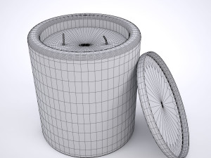 marble candle holder Modelo 3D