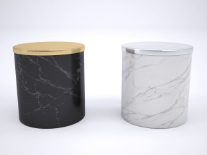 marble candle holder Modelo 3D