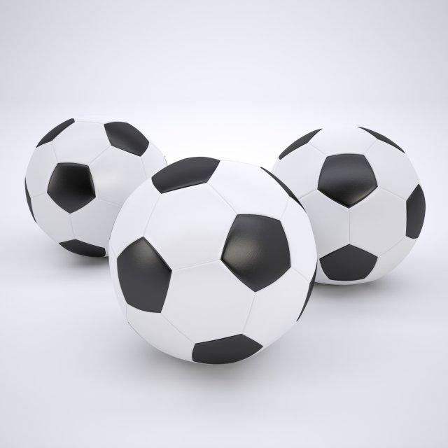 soccer ball 3D Model .c4d .max .obj .3ds .fbx .stl .blend 