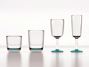 ヤシのガラス製品 3Dモデル