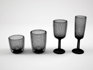 palm glassware 3D Model