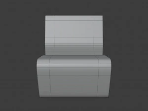 extruded chair 3D Model