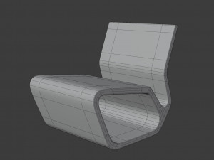 extruded chair Model 3D