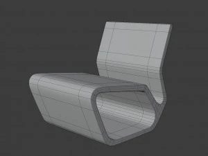 extruded chair 3D Model