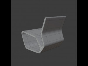 extruded chair Model 3D