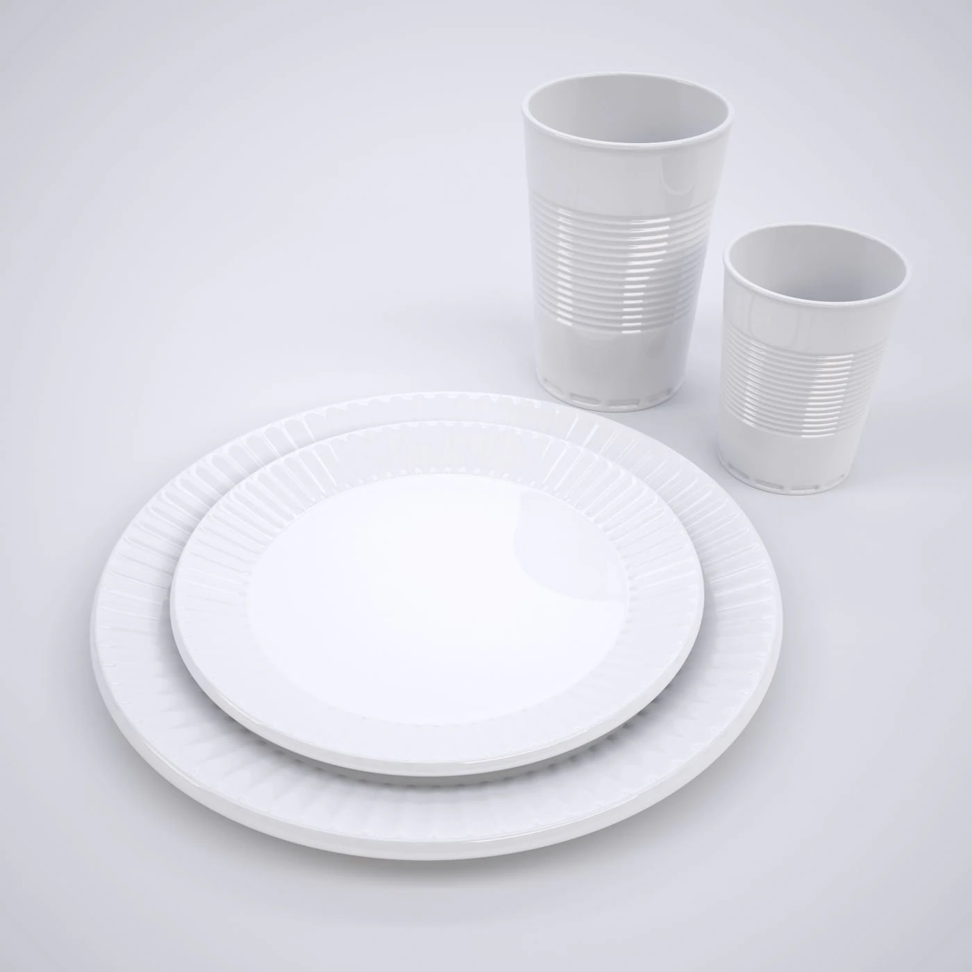 Picknick-Set 3D Modell .c4d .max .obj .3ds .fbx .stl .blend 