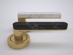 marble door handle Modelo 3D