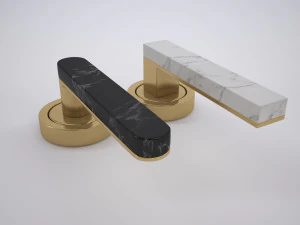 мармурова дверна ручка 3D Модель