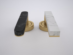 marble door handle 3Dモデル