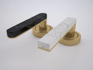мармурова дверна ручка 3D Модель