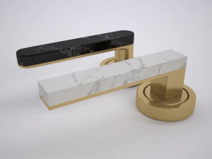 мармурова дверна ручка 3D Модель