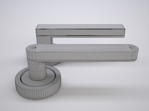 marble door handle 3Dモデル