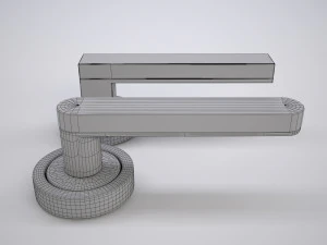 мармурова дверна ручка 3D Модель