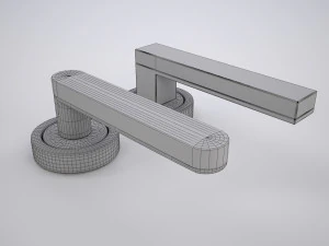мармурова дверна ручка 3D Модель