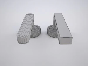 мармурова дверна ручка 3D Модель