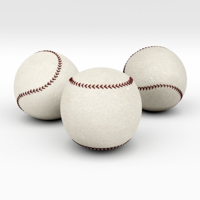 baseball 3D 모델 .c4d .max .obj .3ds .fbx .stl .blend 
