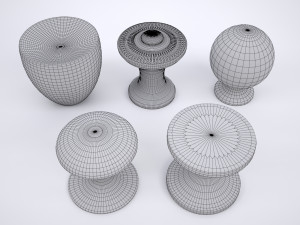 drawer knob set Model 3D
