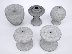 drawer knob set 3D Model