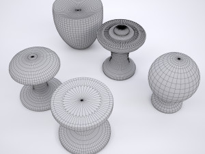 drawer knob set Model 3D
